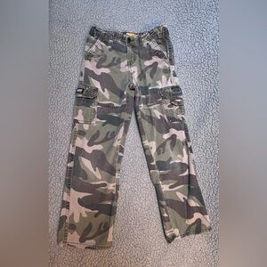 Lee Dungarees Cargo Camo Print Pants Little Boys Size 7 Adjustable Waist